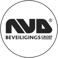 Logo van NVD Beveiliging bij testimonial over projectinrichting door E=MC²
