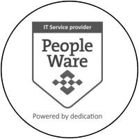 Logo van PeopleWare bij testimonial over projectinrichting door E=MC²