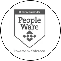 Logo van PeopleWare bij testimonial over projectinrichting door E=MC²