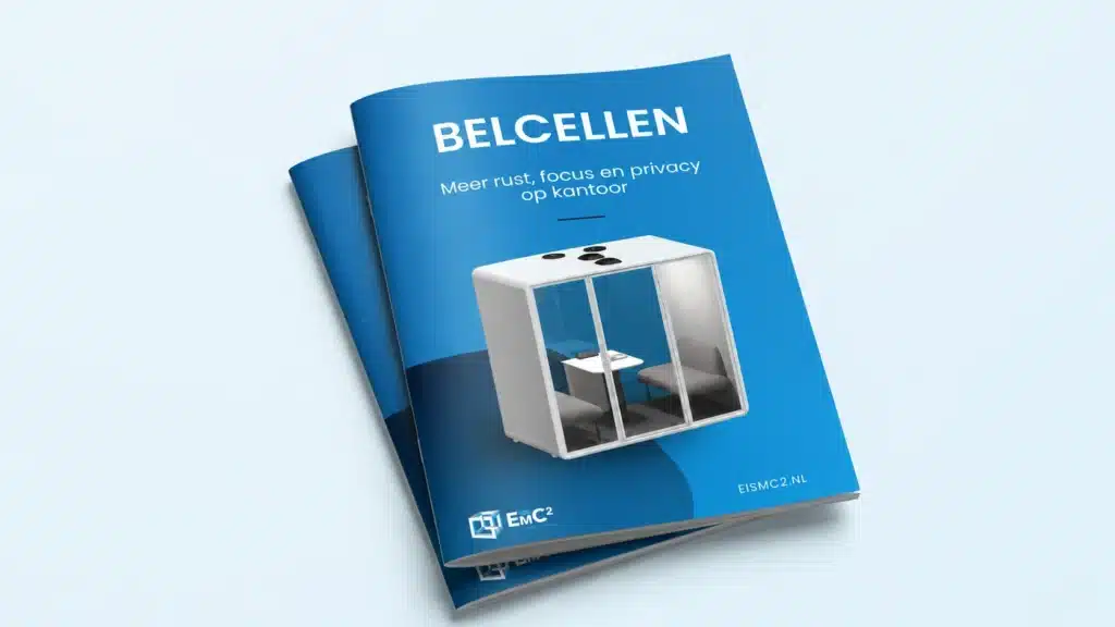 brochure belcellen E=MC² meer rust focus en privacy op kantoor